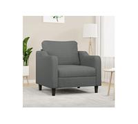 Fauteuil Siège Canapé Meuble Salon Salle de Séjour Intérieur Noir Tissu vidaXL
