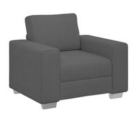 Vidaxl Fauteuil Gris Foncé 60 Cm Tissu Velours Côtelé Gris