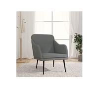 Fauteuil Gris foncé 63x76x80 cm Tissu