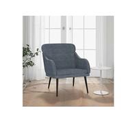Fauteuil Gris foncé 63x76x80 cm Velours fauteuil relax vidaXL