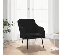 Fauteuil Noir 63x76x80 cm Velours