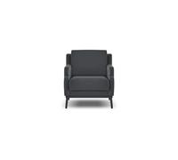 Fauteuil Gris foncé Teinte unie Style moderne Design Bureau Salon