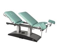 Fauteuil gynécologique électrique 2 moteurs avec repose-jambes - C6981 + tabouret offert - Largeur 70 cm