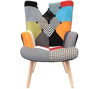 Fauteuil Helsinki - HD3610 - Noir - Tissu - Design Scandinave Moderne