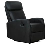fauteuil HOMCOM simili cuir 65x92x100cm Noir