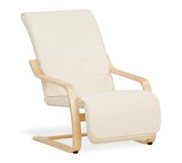 Fauteuil inclinable avec repose-pieds Natural Beige G