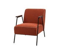 Fauteuil Huggy uni orange - Amadeus - Orange - Tissu Orange G