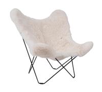 cuero Fauteuil Iceland Mariposa Butterfly Chair blanc structure blanc