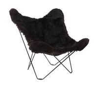 cuero Fauteuil Iceland Mariposa Butterfly Chair noir structure noir