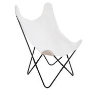 Fauteuil Imitation Fourrure "Oslo" 101cm Blanc