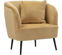 Fauteuil Imitation Fourrure "Soffy" 78cm Marron Marron