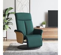 Fauteuil Inclinable avec Repose-pieds Chaise Salon Jaune Clair Tissu vidaXL