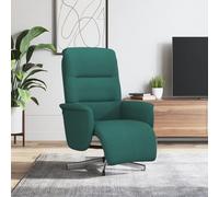 Fauteuil Inclinable avec Repose-pieds Chaise Siège Salon Taupe Tissu vidaXL