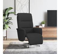 Fauteuil Inclinable avec Repose-pieds Chaise Siège Salon Taupe Tissu vidaXL