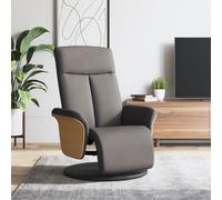 Vidaxl Fauteuil Inclinable Avec Repose-Pieds Taupe Tissu Gris