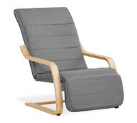 Fauteuil inclinable avec repose-pieds gris chaise