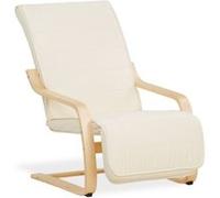 Fauteuil inclinable avec repose-pieds Natural Beige G