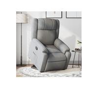 vidaXL Fauteuil inclinable 3205202 – Massage électrique, dossier/repose-pied réglables, gris foncé