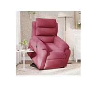 vidaXL Fauteuil Inclinable, Chaise de Relaxation avec Dossier, Siège avec Accoudoirs, Fauteuil TV de Salon, Moderne, Rouge 3205097 Rouge G