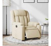 Vidaxl Fauteuil Inclinable Crème Tissu