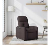 Fauteuil Inclinable Chaise Siège Canapé Salle de Séjour Taupe Tissu vidaXL