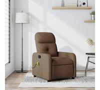 Fauteuil Inclinable Chaise Siège Canapé Salle de Séjour Taupe Tissu vidaXL