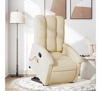 Fauteuil Inclinable Chaise Siège de Salon Salle de Séjour Noir Tissu vidaXL