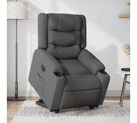 Fauteuil Inclinable Chaise Siège de Salon Salle de Séjour Noir Tissu vidaXL