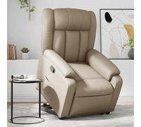 vidaXL Fauteuil inclinable de massage Cappuccino similicuir