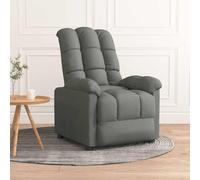 Fauteuil Inclinable Chaise Siège Salle de Séjour Intérieur Taupe Tissu vidaXL