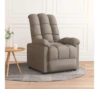 Fauteuil Inclinable Chaise Siège Salle de Séjour Intérieur Taupe Tissu vidaXL
