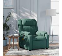 Fauteuil Inclinable Chaise Siège Salle de Séjour Salon Gris Clair Tissu vidaXL