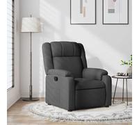 Fauteuil Inclinable Chaise Siège Salle de Séjour Salon Gris Clair Tissu vidaXL