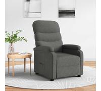 Vidaxl Fauteuil Inclinable Gris Foncé Tissu Gris