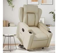 Fauteuil inclinable Crème Similicuir Crème G