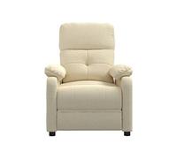 Fauteuil Inclinable Crème Tissu - Vidaxl