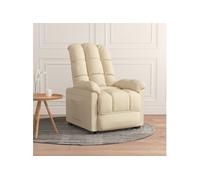 Fauteuil inclinable Crème Tissu