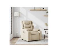 Fauteuil inclinable Crème Tissu 4019927