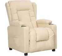 Fauteuil inclinable Crème Tissu Crème G