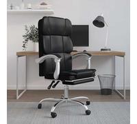 Fauteuil inclinable de bureau Noir Similicuir Noir G