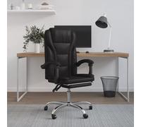 Fauteuil Inclinable de Bureau Chaise Pivotante Siège Rose Similicuir vidaXL