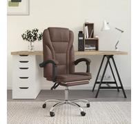 Fauteuil Inclinable de Bureau Chaise Pivotante Siège Rose Similicuir vidaXL