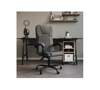 vidaXL Fauteuil Inclinable de Bureau Siège Inclinable Chaise d'Ordinateur Dossier et Repose-pied Réglables Meuble de Bureau 349618