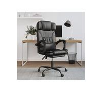 Fauteuil inclinable de bureau Noir Similicuir