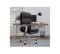 Fauteuil inclinable de bureau Noir Similicuir