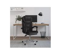 Fauteuil Inclinable de Bureau Chaise Pivotante Siège Rose Similicuir vidaXL