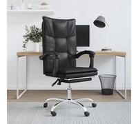 vidaXL Fauteuil Inclinable de Bureau, Chaise Pivotante avec Dossier et Repose-pied Réglables, Siège de Bureau avec 349753