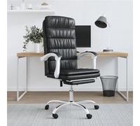 Fauteuil inclinable de bureau Noir Similicuir Noir G