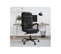 Fauteuil inclinable de bureau Noir Velours