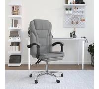 Fauteuil Inclinable de Bureau Pivotant Chaise d'Ordinateur Marron Tissu vidaXL